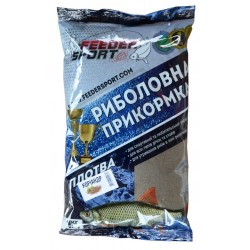 Рыбацкая прикормка, Feeder Sport Плотва, 1кг, вкус Кориандр, цвет черный